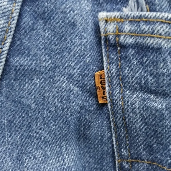 VTG Levis 517 Jeans Mens 36x30 Blue Bootcut Orange Tab 80s Made in USA Denim